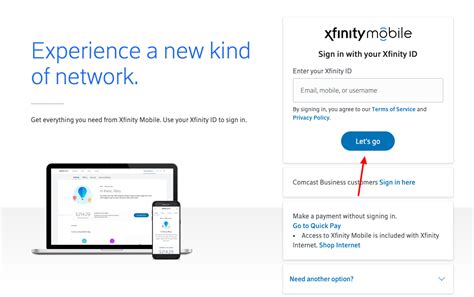 xfinitymobile.com activate